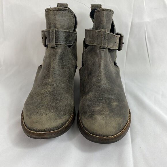 Very Volatile Fiery leather charcoal ankle bootie size 7.5 - Picture 3 of 9